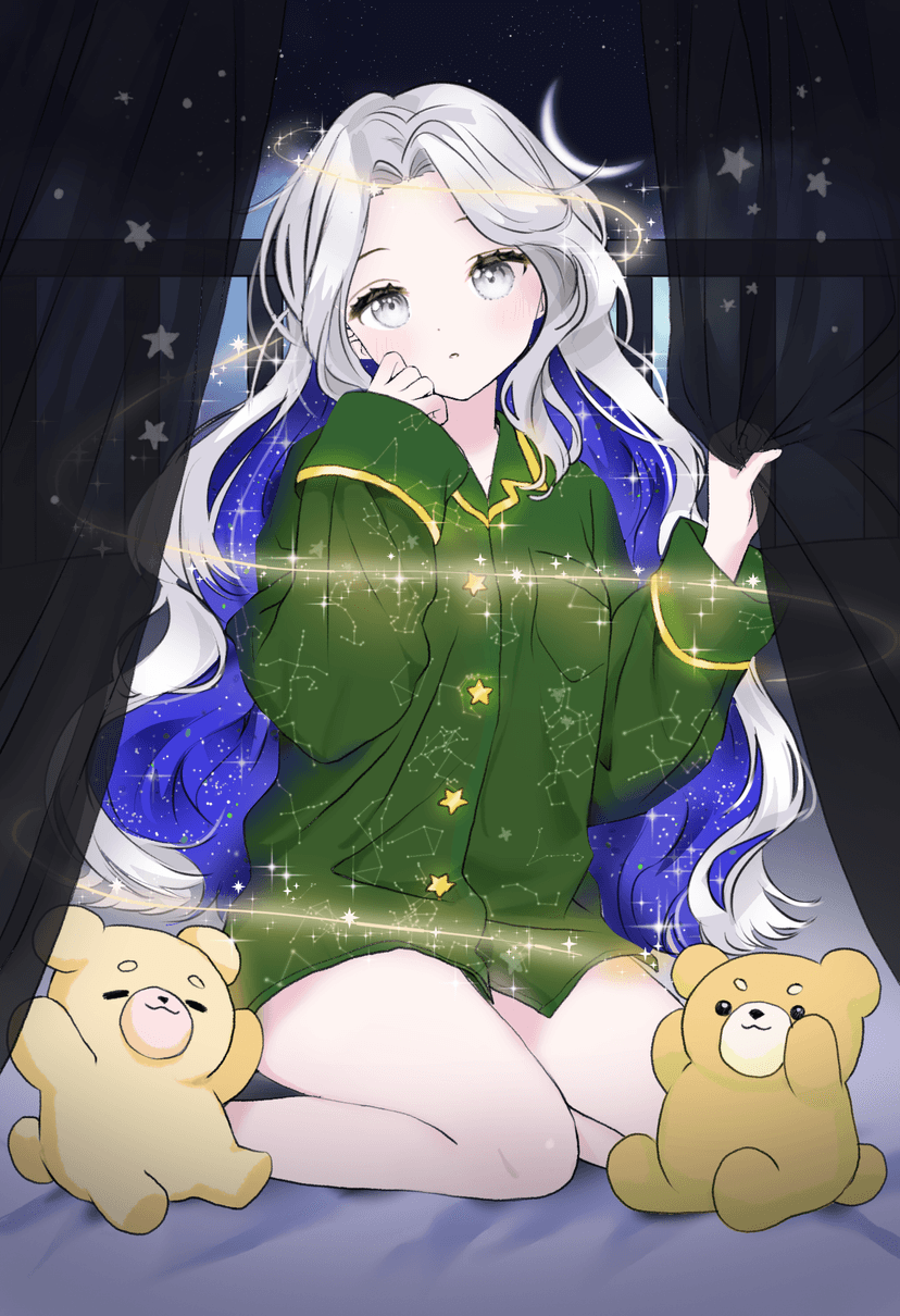 dreamy purple commission sample 2