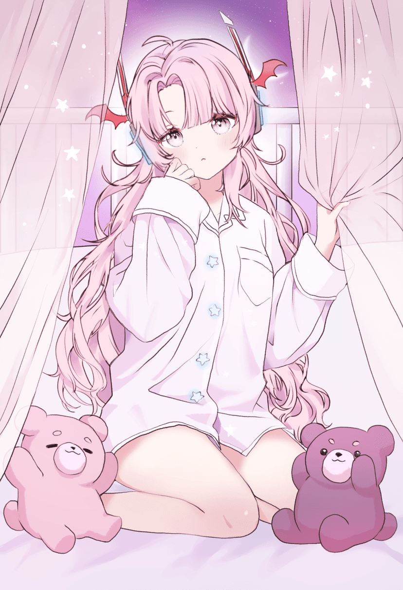 dreamy purple commission sample 3